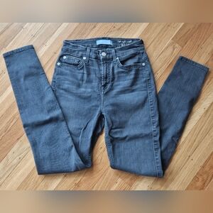 NWOT 7 For All Mankind B(air) High Rise Gray Denim Jeans Size 23